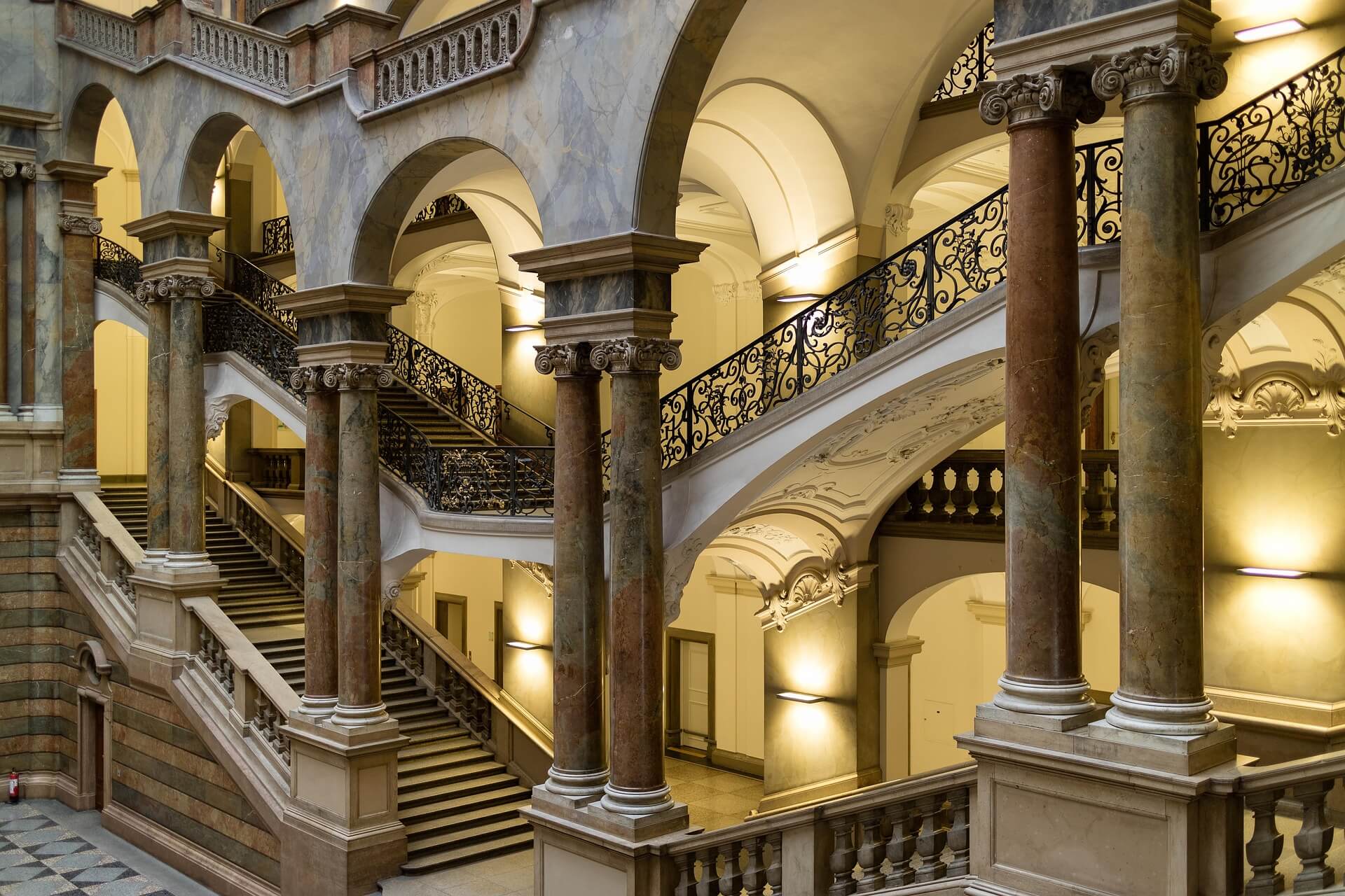 Justizpalast in München von Innen