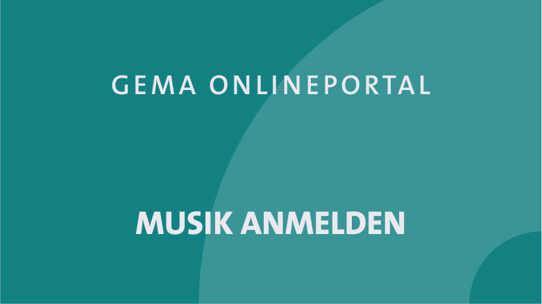 Teal background with white text: