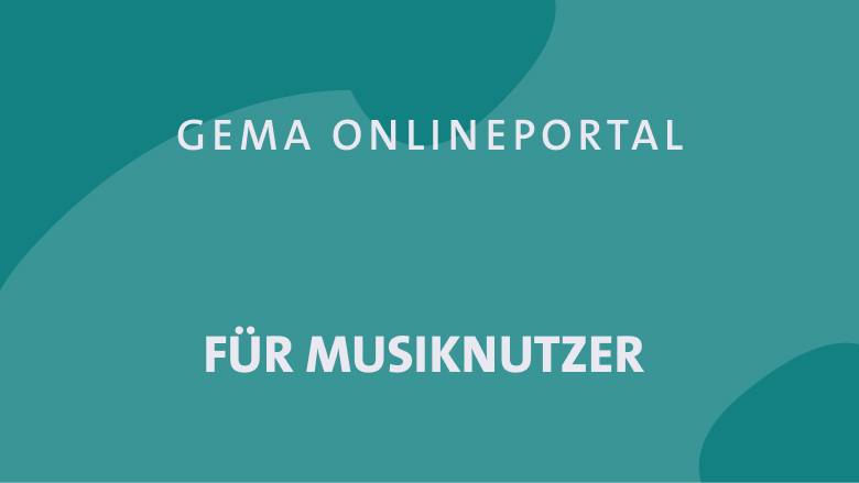 Teal background with white text: